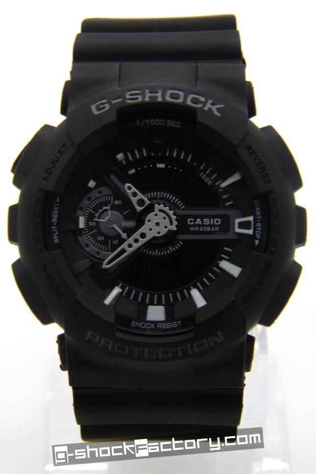 G-Shock GA-110 Military Matte Black Watch - by www.g-shockfactory.com